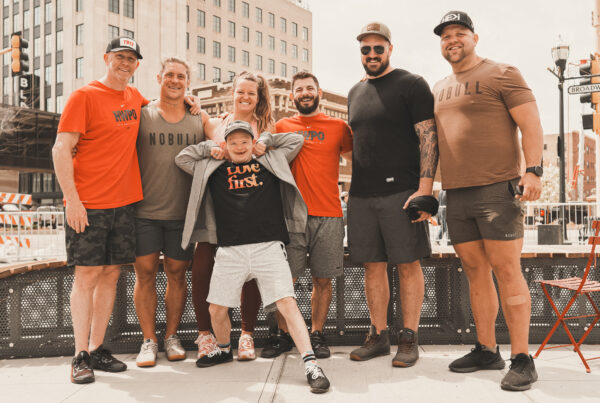 O'Keefe, the Dancers, Mat Fraser, Connor, and James pose for a photo.